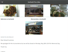 Tablet Screenshot of garibaldiperumex.com